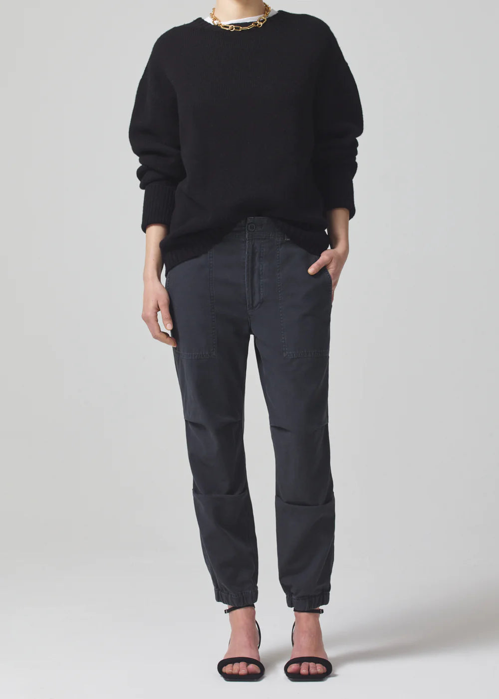 Citizens of Humanity Agni Utility Trouser Washed Black