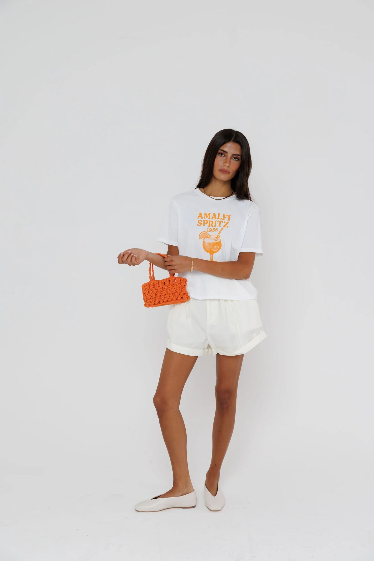 Sunny Somewhere Amalfi Spritz Everyday Tee White