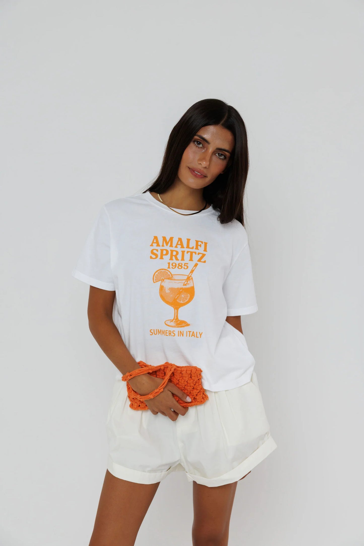 Sunny Somewhere Amalfi Spritz Everyday Tee White