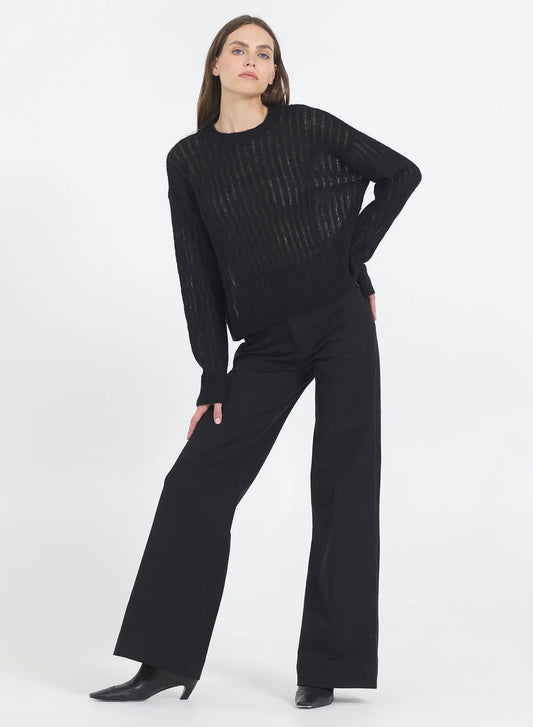 One Grey Day April Pullover Black