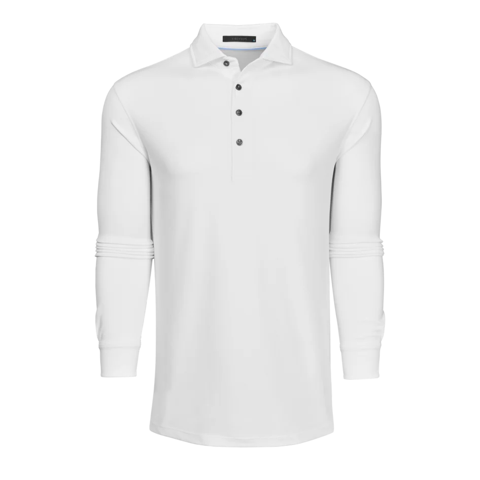 Greyson Omaha LS Polo Arctic