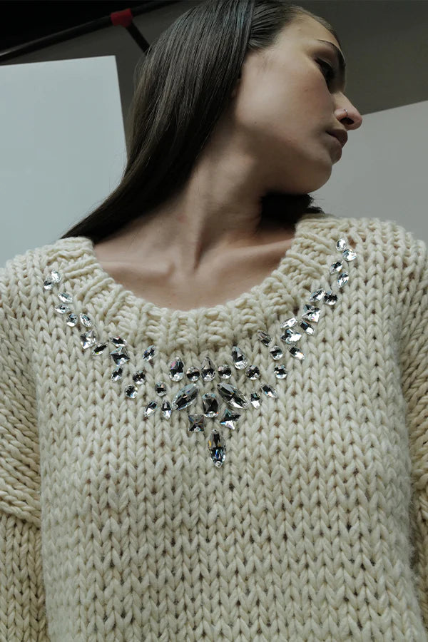 Le Superbe Arctic Ice Sweater Ivory