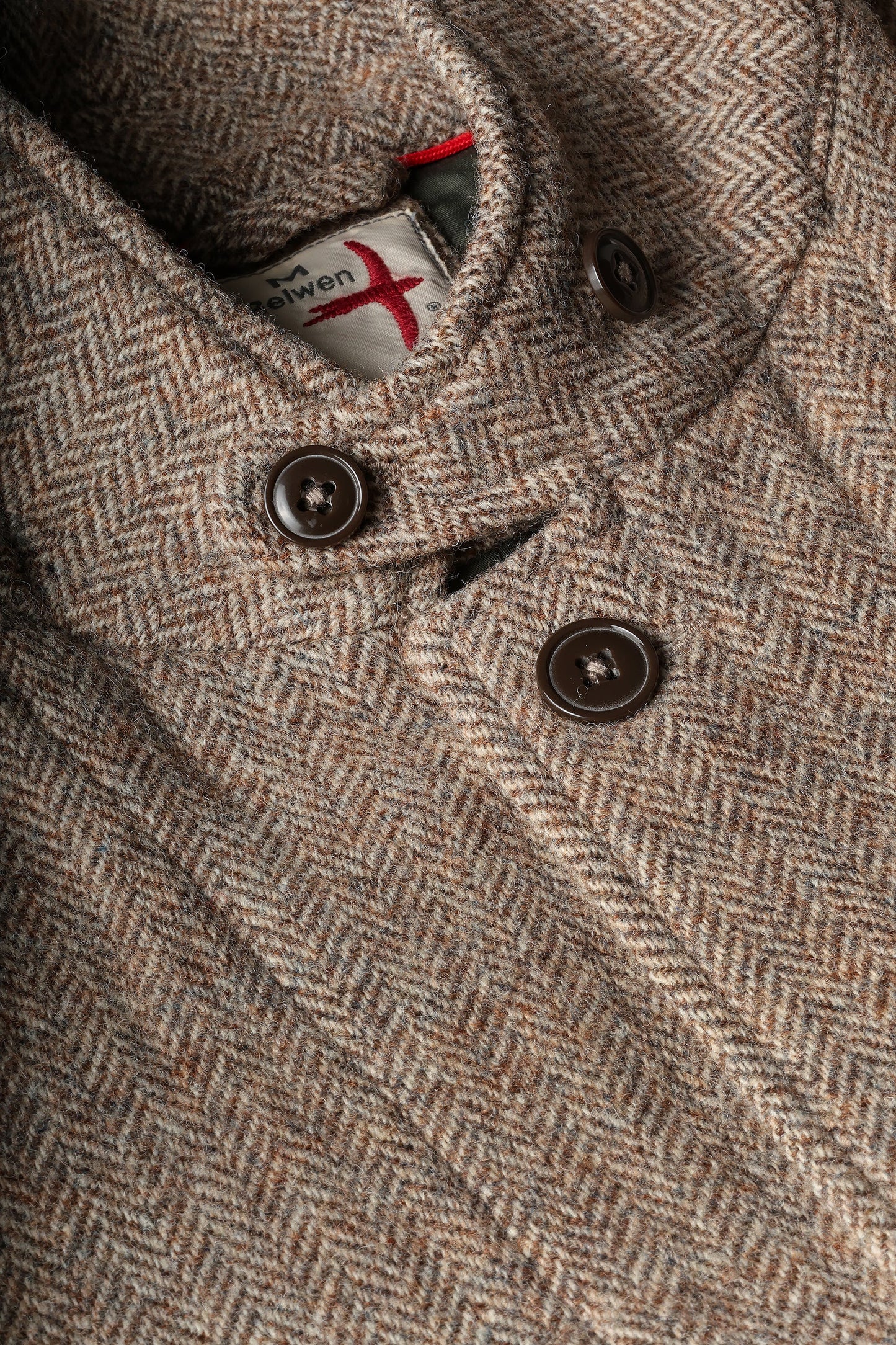 Relwen Heritage Trap Blazer Ash Brown Herringbone
