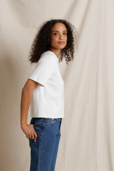 Perfect White Tee Atlas Crew Heavy Cotton Tee White
