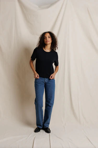 Perfect White Tee Atlas Crew Heavy Cotton Tee True Black