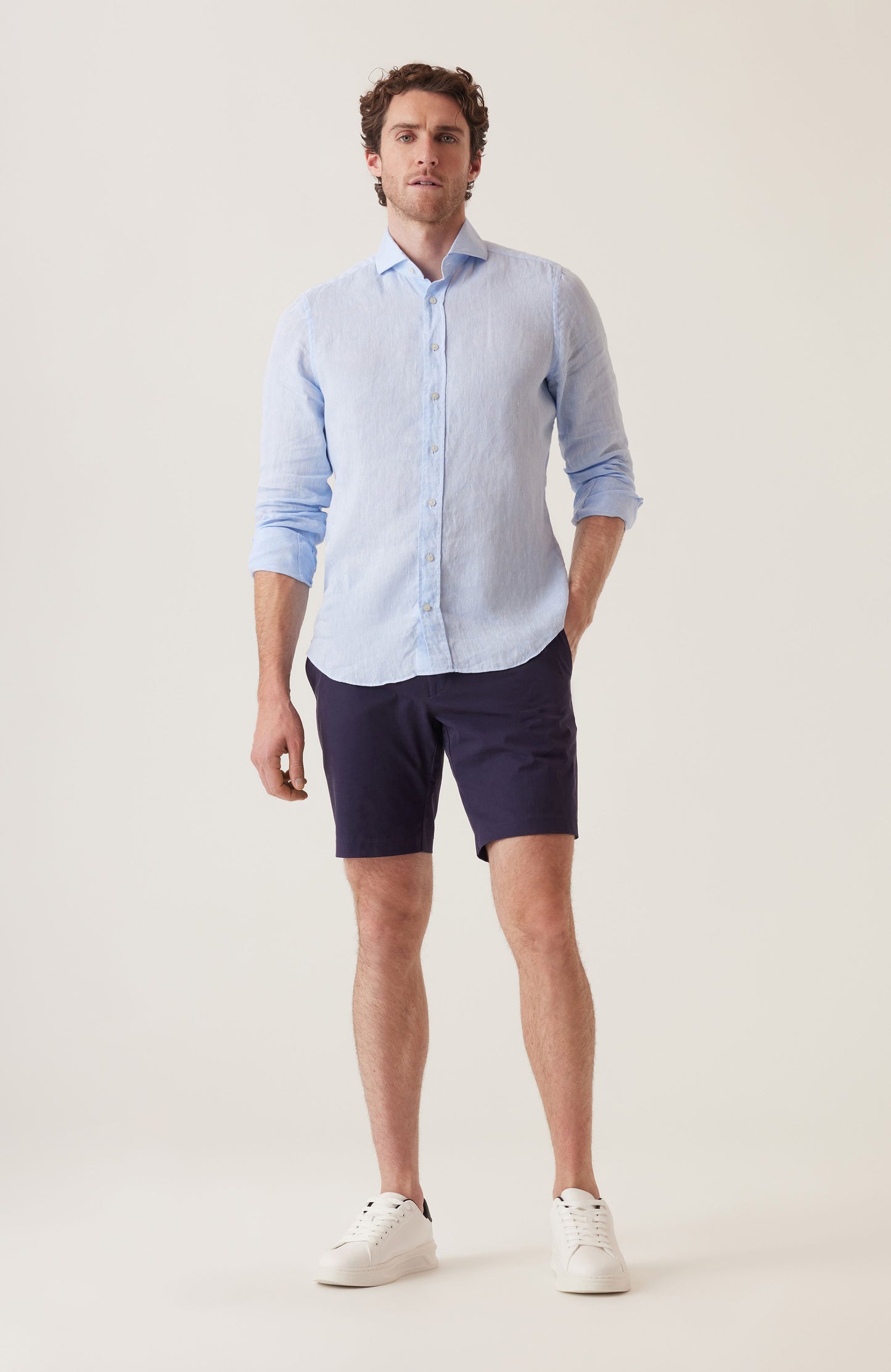 Deke Galaxy Bermuda in Stretch Twill Black Navy