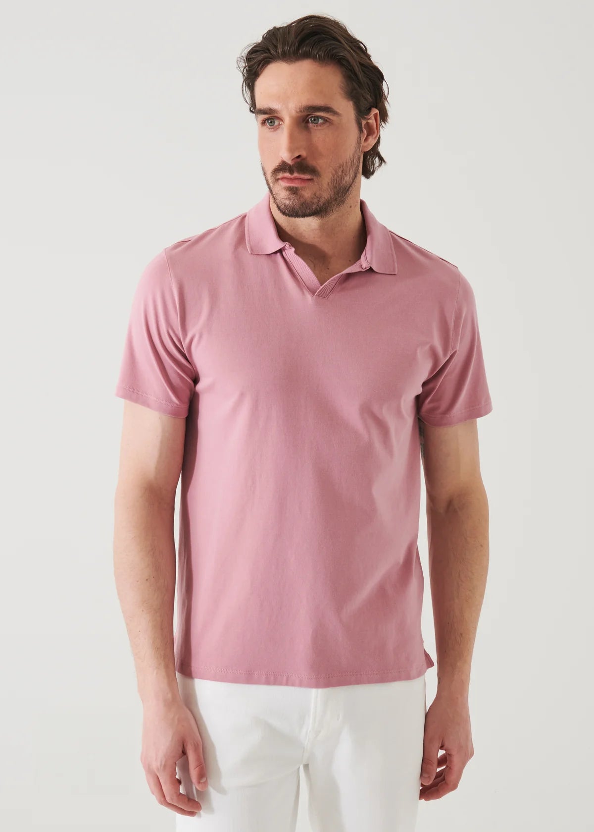 Patrick Assaraf SS Iconic Open Polo Beaujolais – GraeClothing