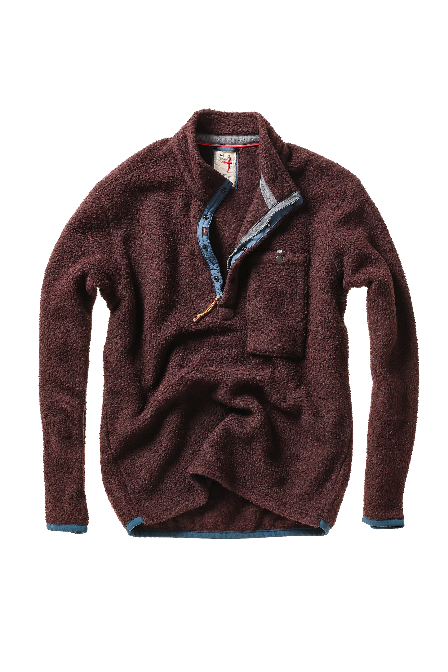 Relwen Wooly Shag Snap Zip Blackberry