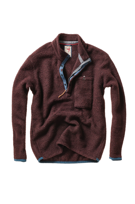 Relwen Wooly Shag Snap Zip Blackberry