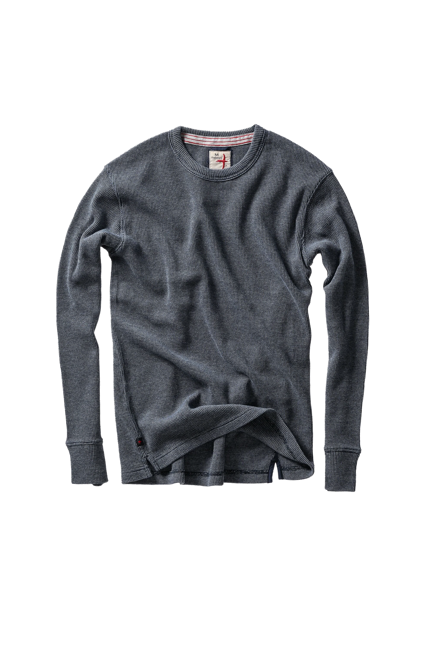 Relwen Bi-Waffle Crew Navy