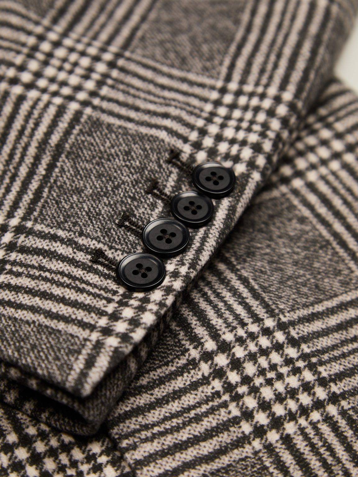 Circolo Plaid Sport Coat Black