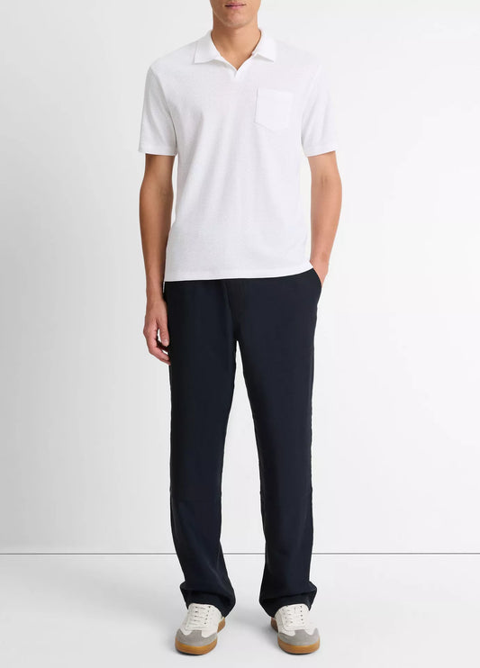 Vince SS Johnny Collar Optic White