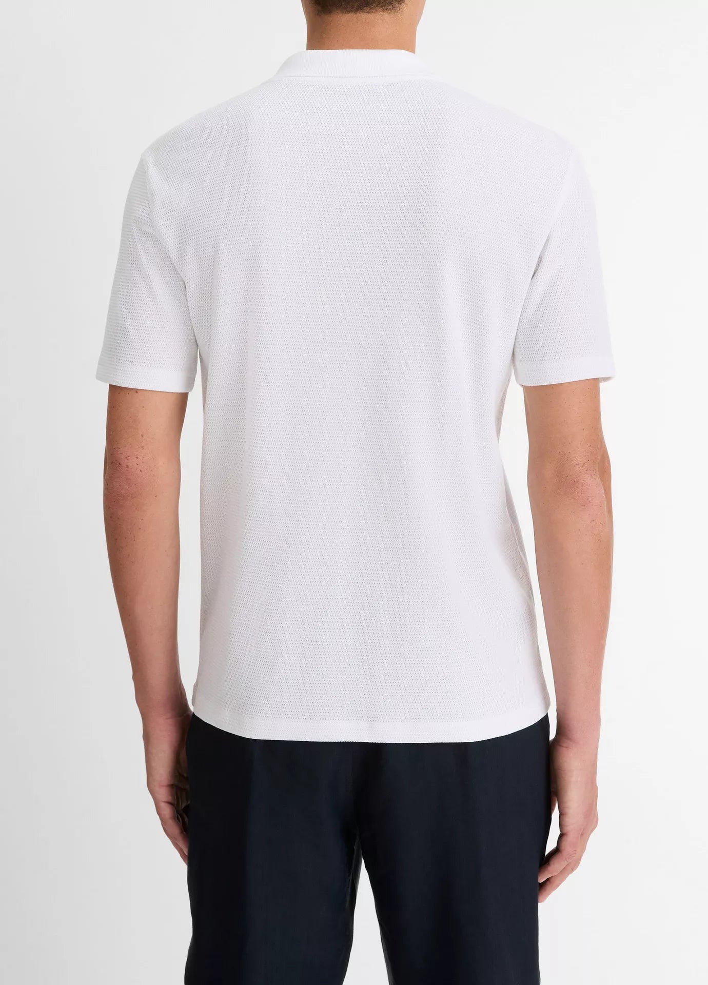 Vince SS Johnny Collar Optic White