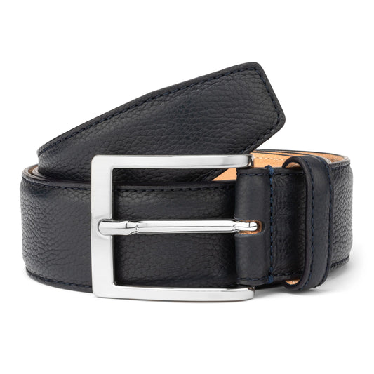 To Boot Leather Belt Navy