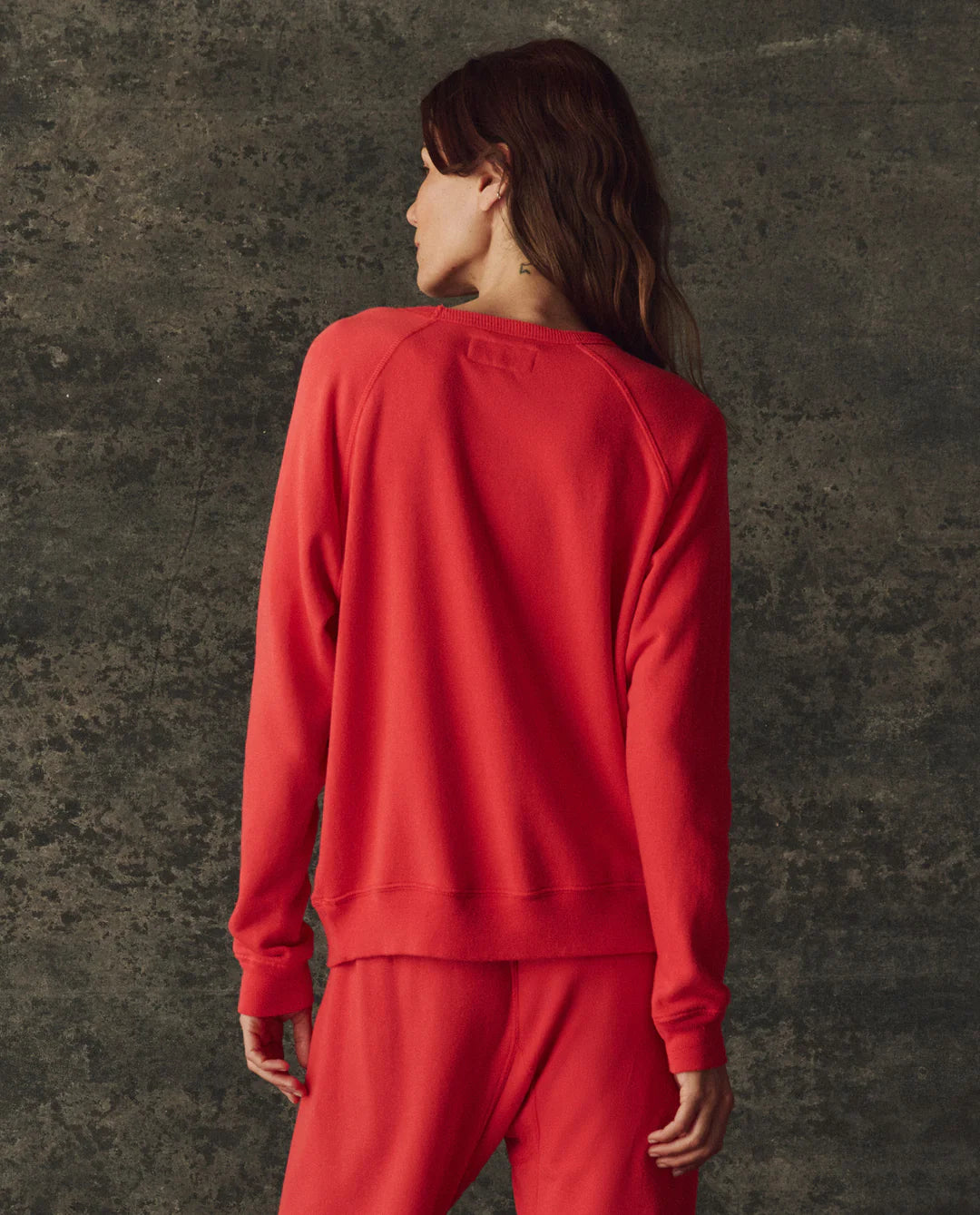 The GREAT The Fleece Rookie Sweatshirt Bright Red