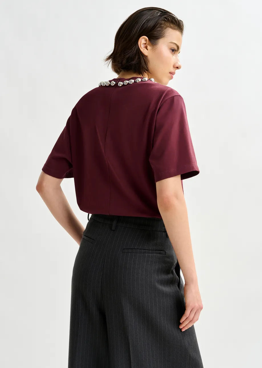 Essential Antwerp Intenso Silver Balls T Shirt margot Mauve