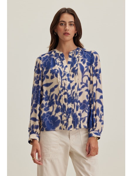 Velvet Elda LS Print Blouse Callalily