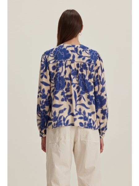 Velvet Elda LS Print Blouse Callalily