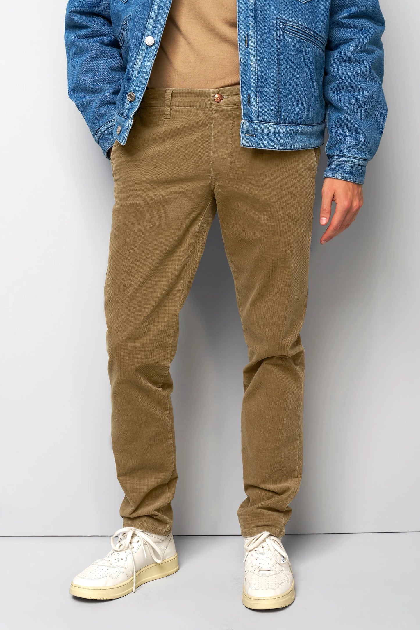 M5 Stretch Fancy Cord 5 Pocket Tan