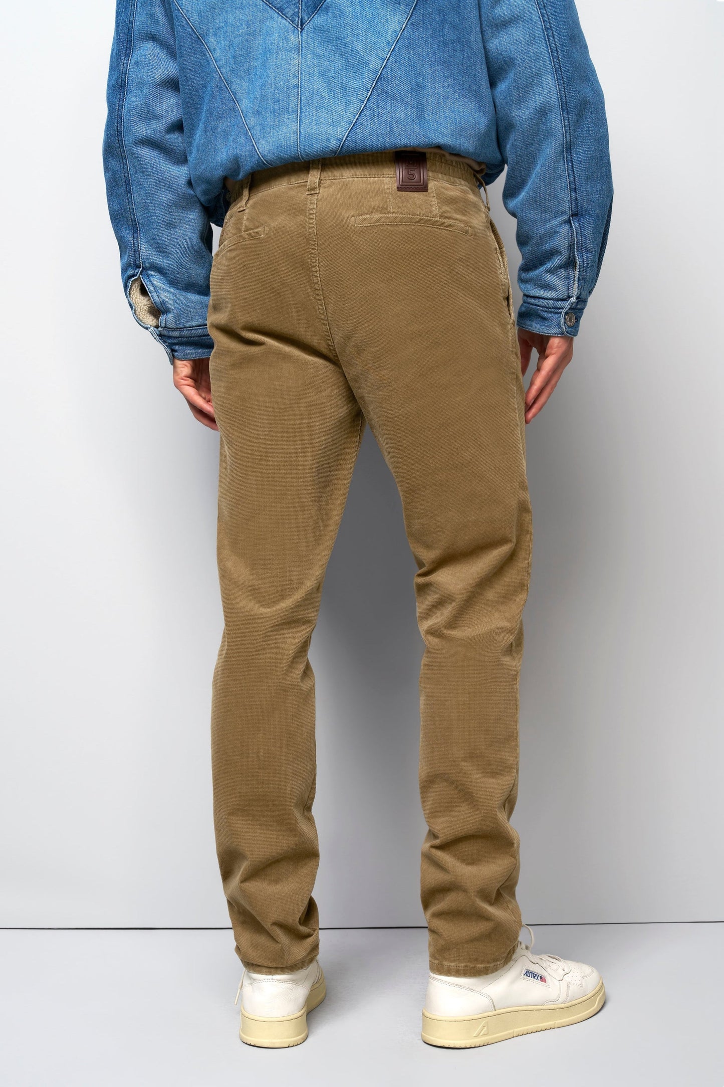 M5 Stretch Fancy Cord 5 Pocket Tan