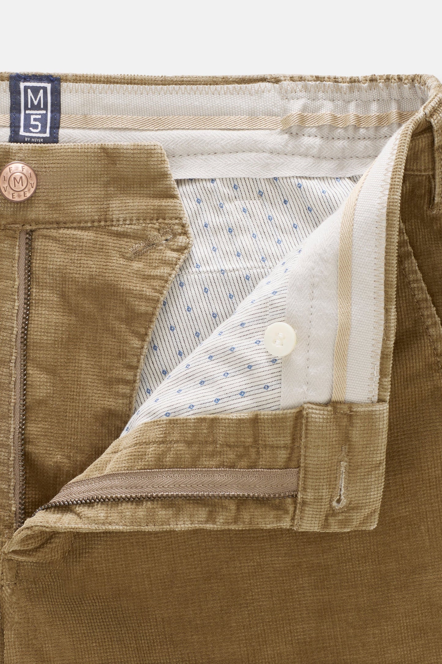 M5 Stretch Fancy Cord 5 Pocket Tan