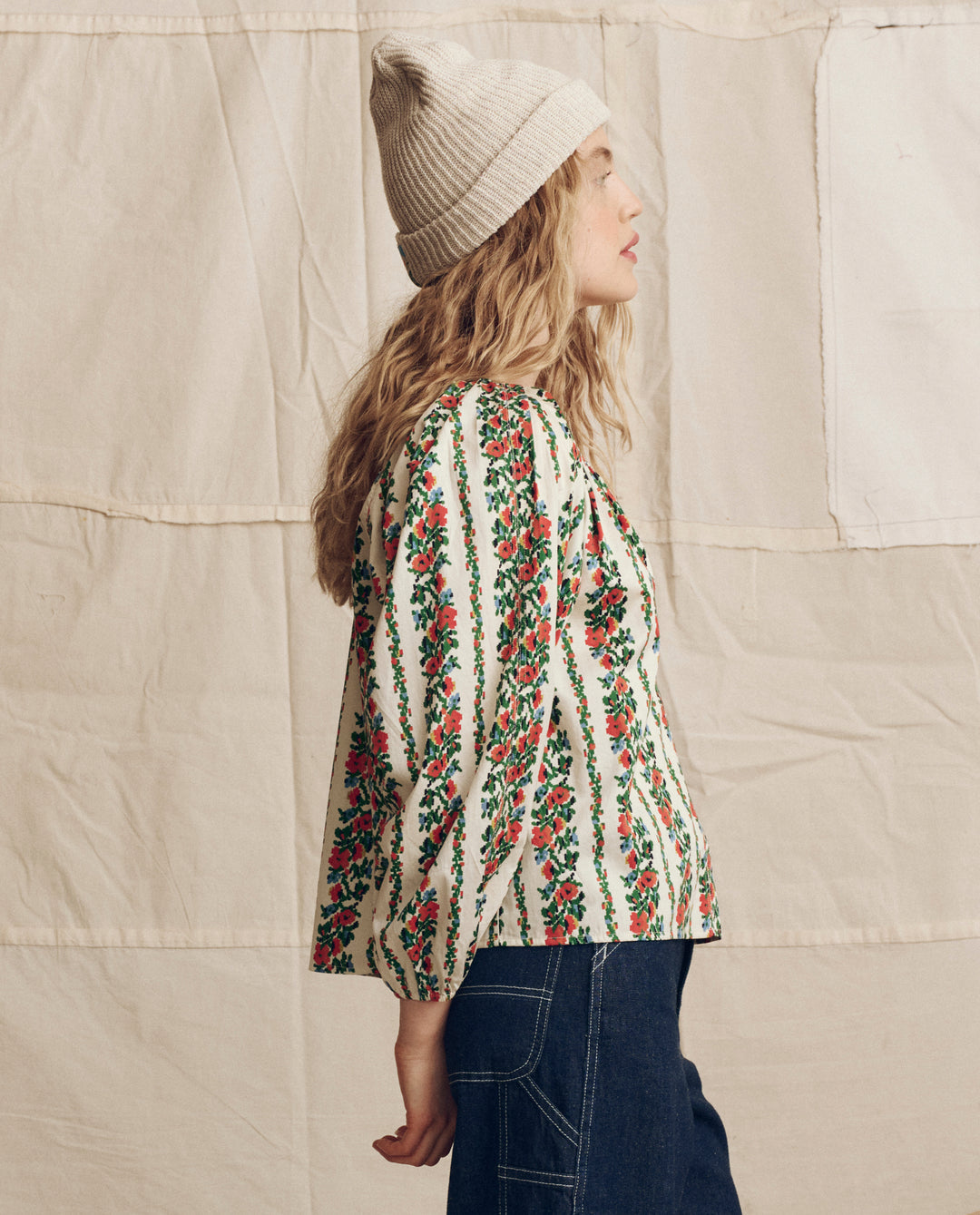The GREAT The Chariot Top Tapestry Floral