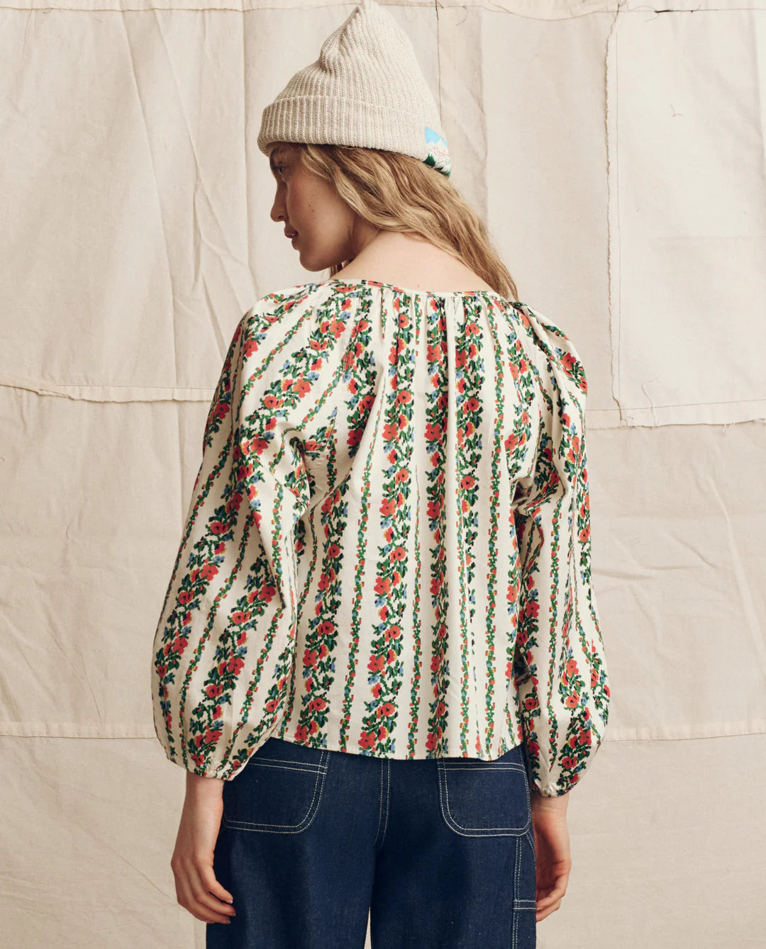 The GREAT The Chariot Top Tapestry Floral