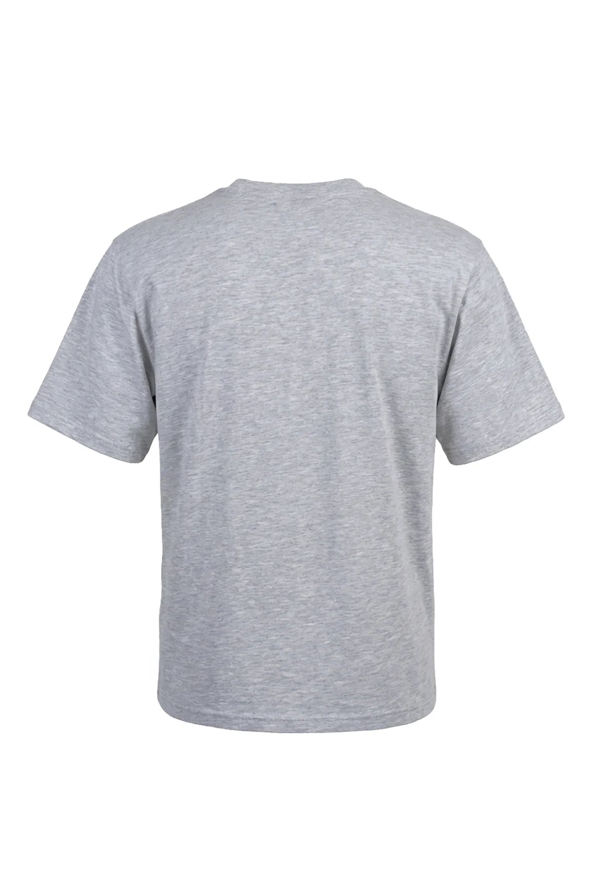 Le Superbe Cherry heather grey short-sleeve t-shirt shown from back view on white background