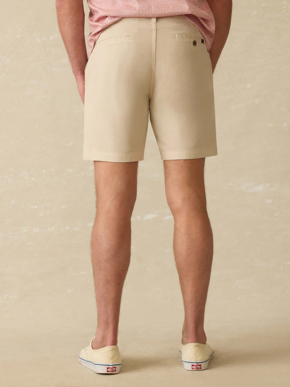 Faherty Essential Chino Short 8" Stone