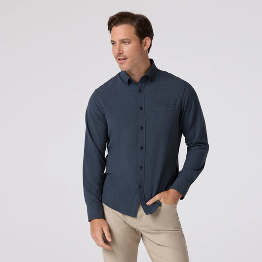 Mizzen + Main City Flannel Navy Heather