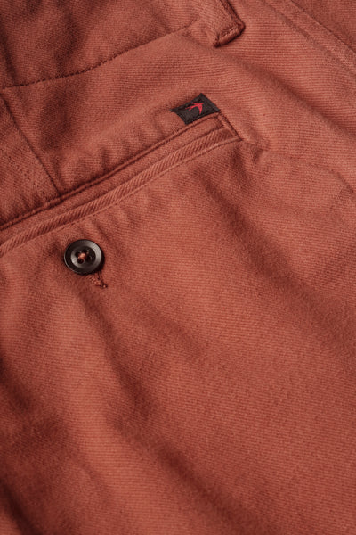 Relwen Moleskin Chino Clay Red