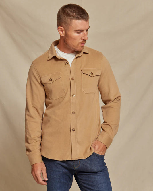 Rye 51 The Connor Wool Teck Shirt Jacket Camel