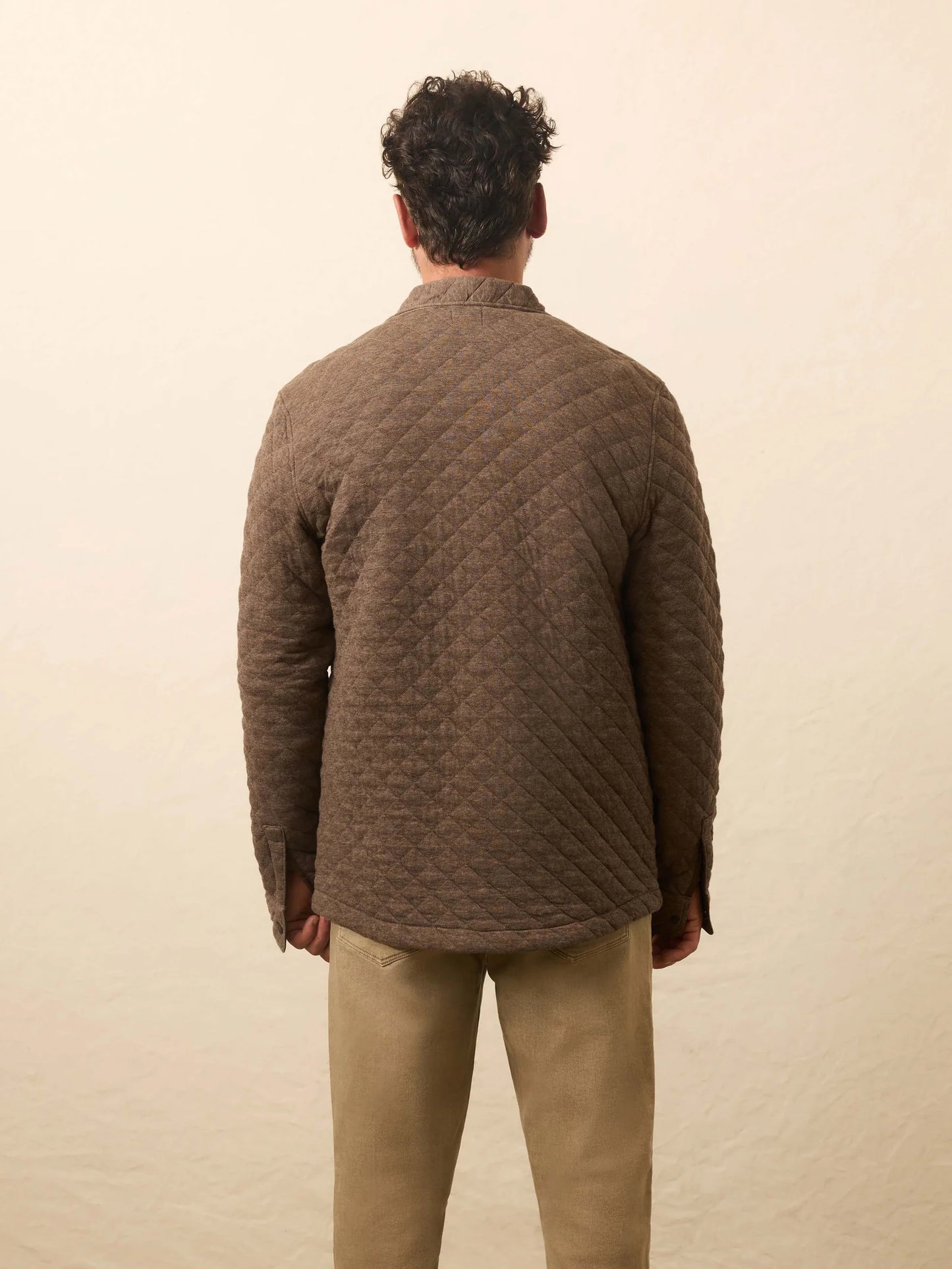 Faherty Epic Quilted Fleece CPO Mountain Branch Heather