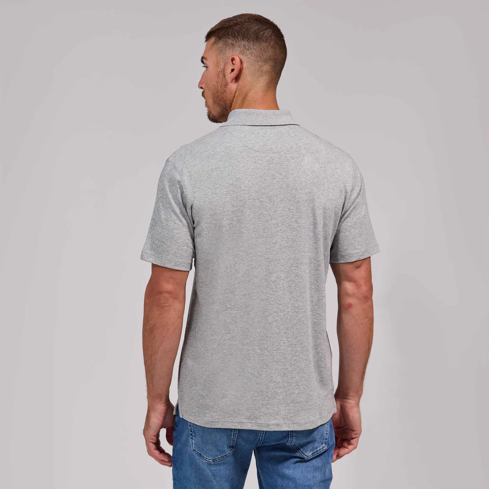 Rye 51 The Cusco Luxe Supima Polo Heather Grey