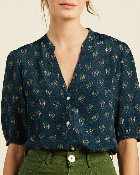 Trovata Dakota Blouse Coastal Mosaic