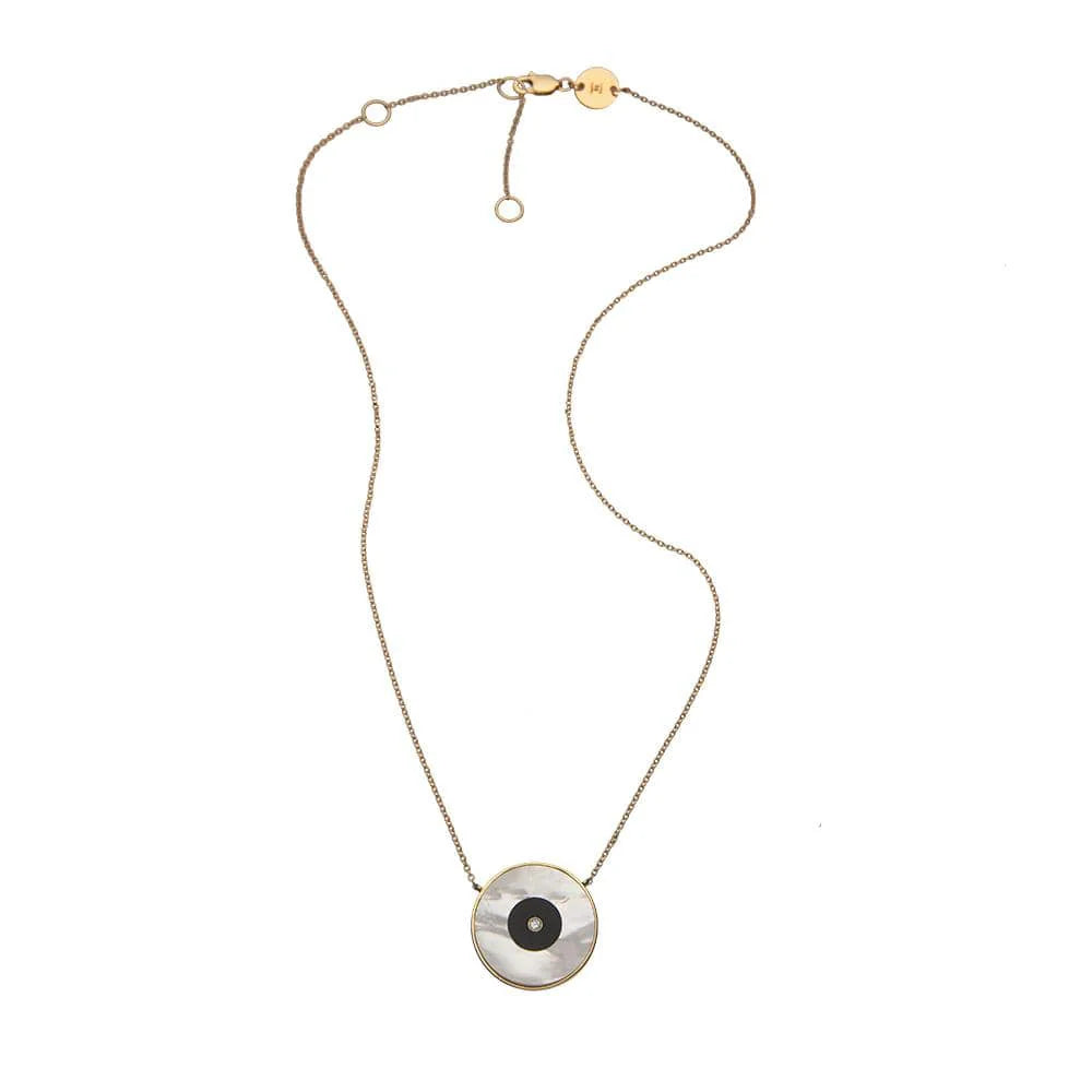 Jennifer Zeuner Danai Neck MOP/14K Yellow Gold Plated Silver