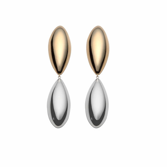 Jennifer Zeuner Delaina 1.5 Earrings Two Tone