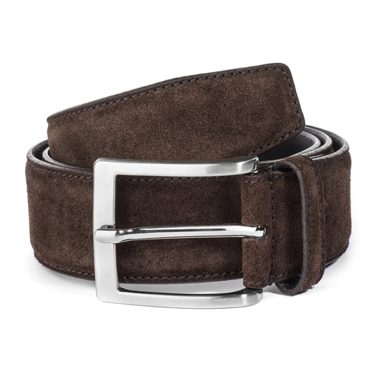 To Boot Dark Brown Suede Belt
