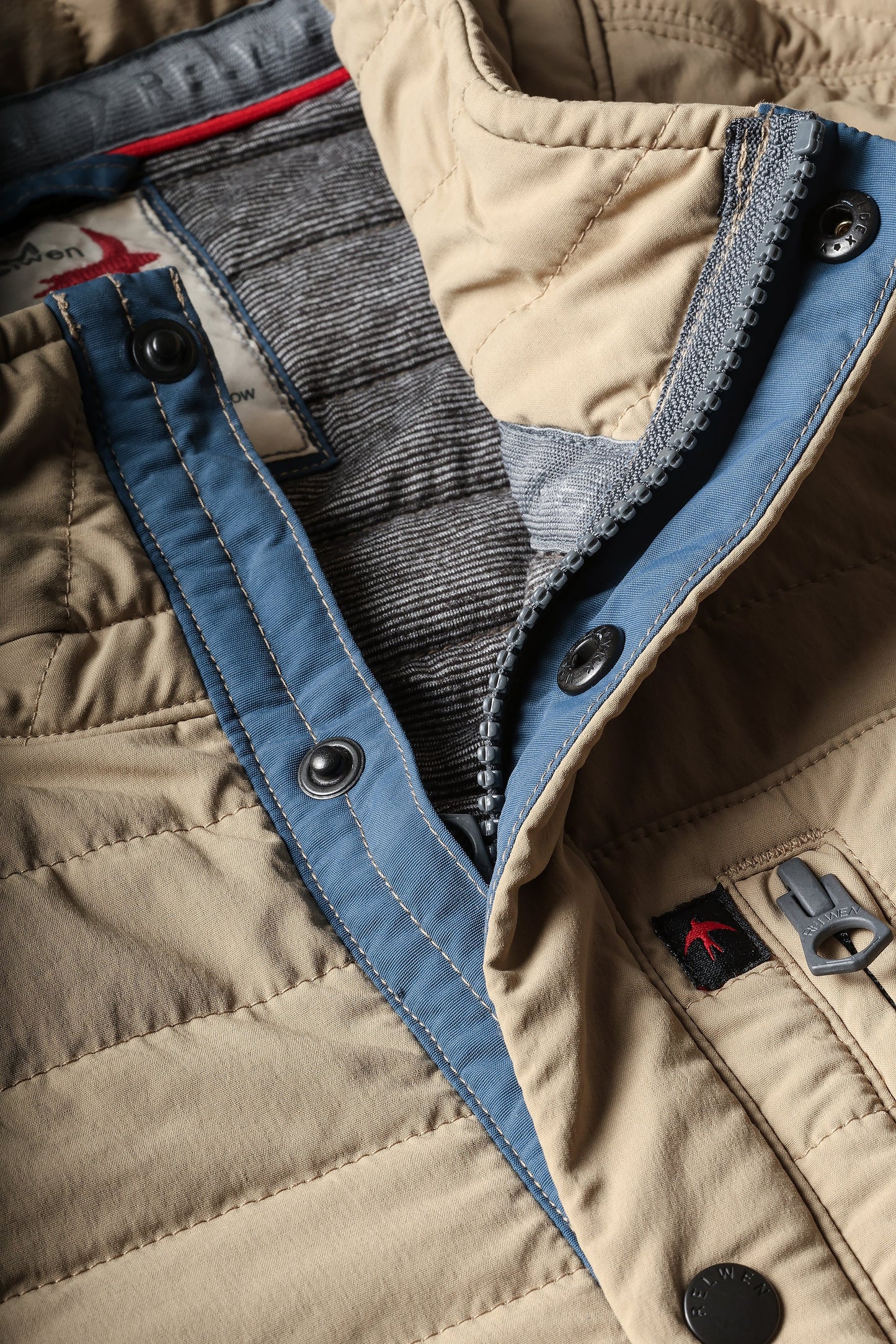 Relwen Windzip Jacket Dk Khaki