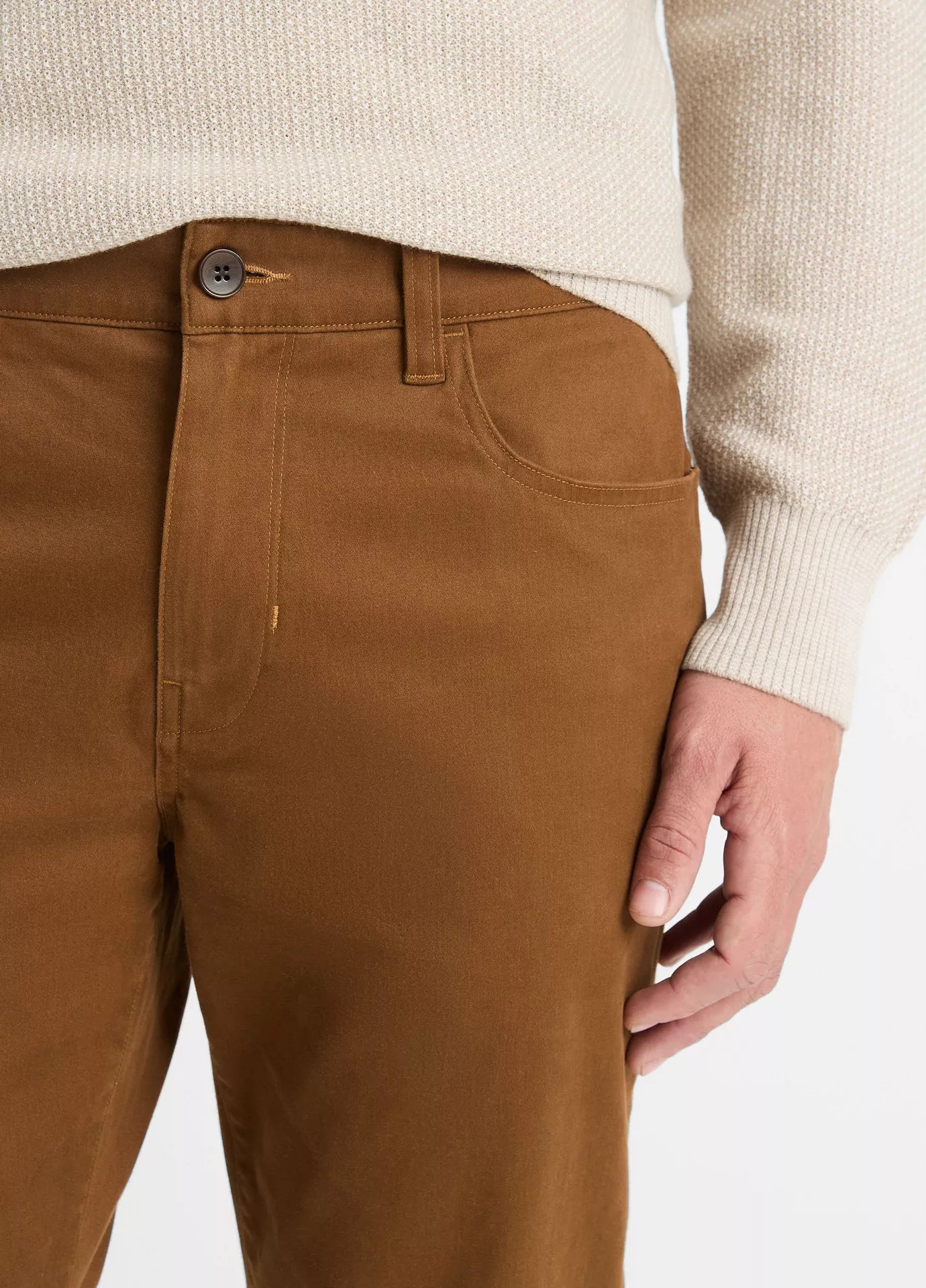 Vince Peached Cotton Dylan Pant Vicuna