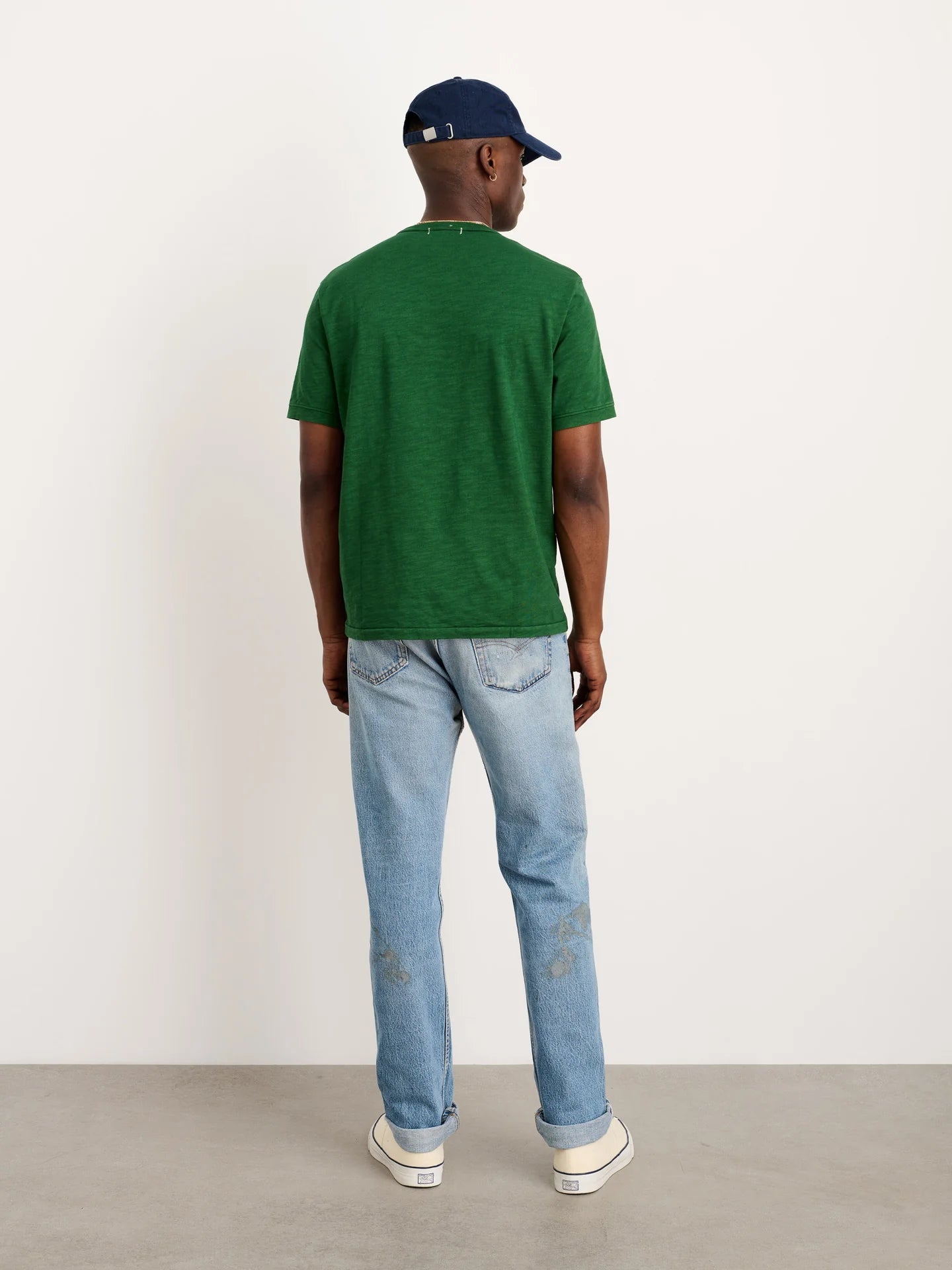 Alex Mill Standard T Shirt in Slub Cotton Emerald
