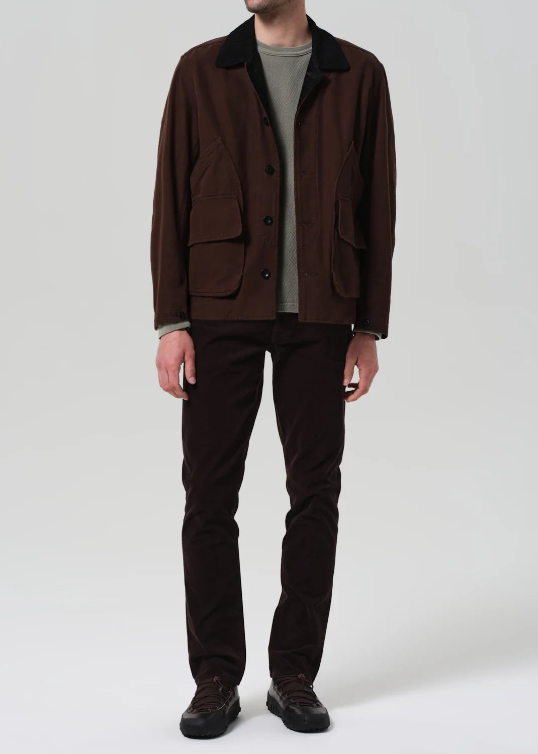 Citizens of Humanity Gage in Corduroy Dk Espresso