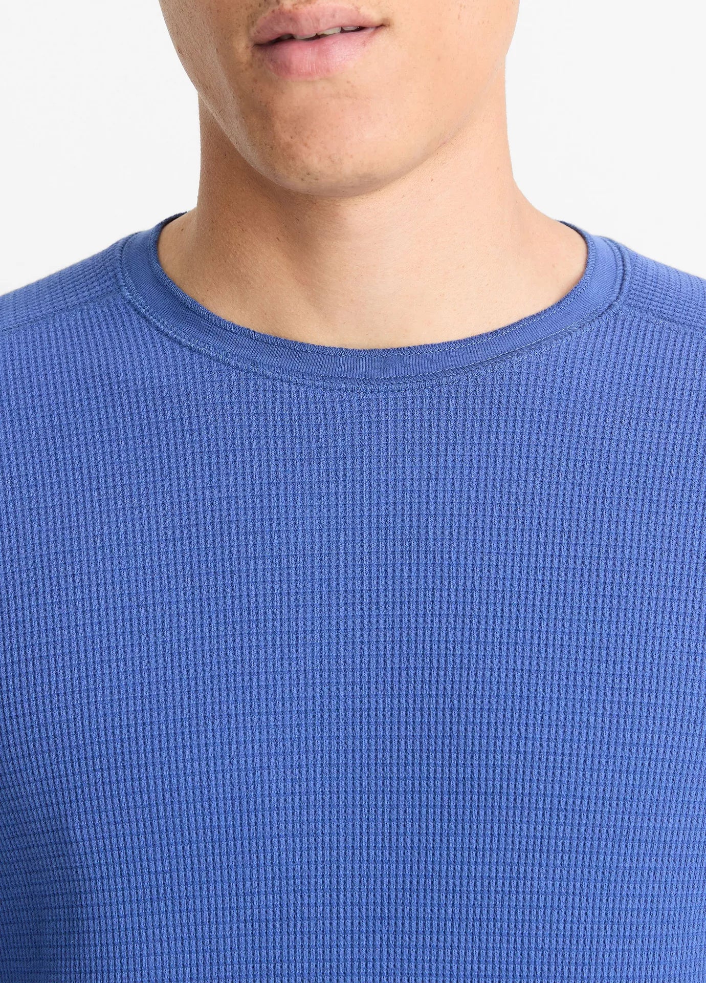 Vince Thermal LS Crew Lt Faded Cobalt