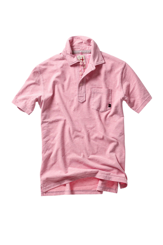 Relwen Fineline Jersey Polo Pink/Wht
