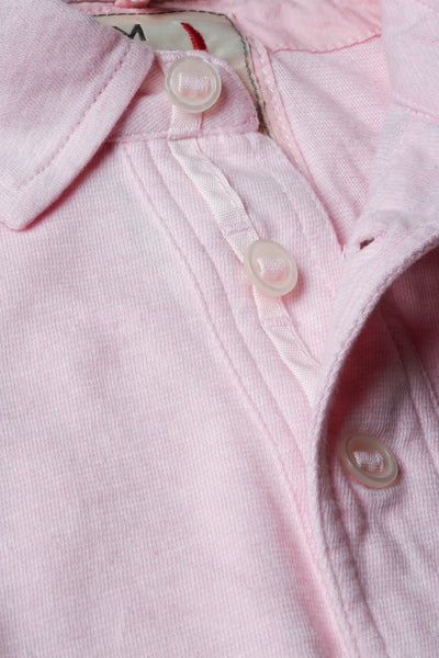 Relwen Fineline Jersey Polo Pink/Wht