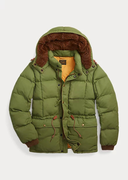 RRL Barrett Nylon Sherpa Jacket Fir Green