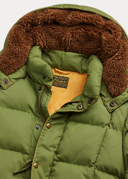 RRL Barrett Nylon Sherpa Jacket Fir Green – GraeClothing