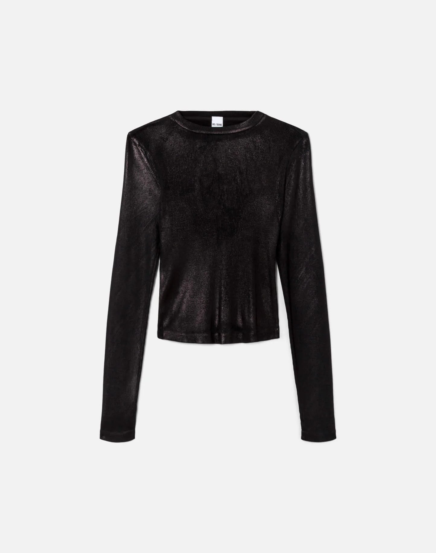 Re/Done LS Black Foil T Shirt