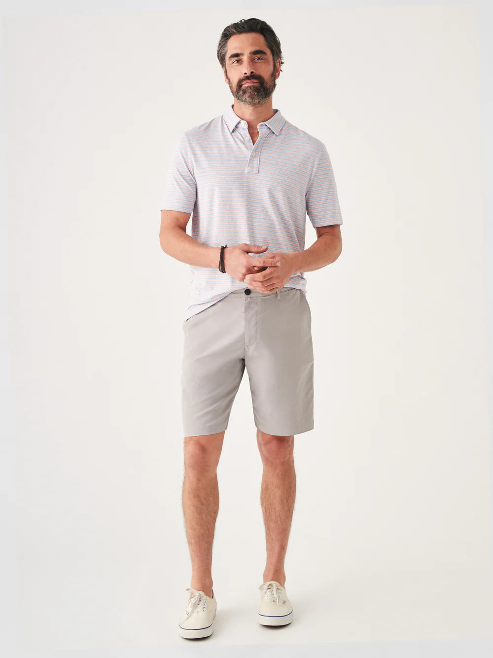 Faherty Movement Chino Short 8" Fossil