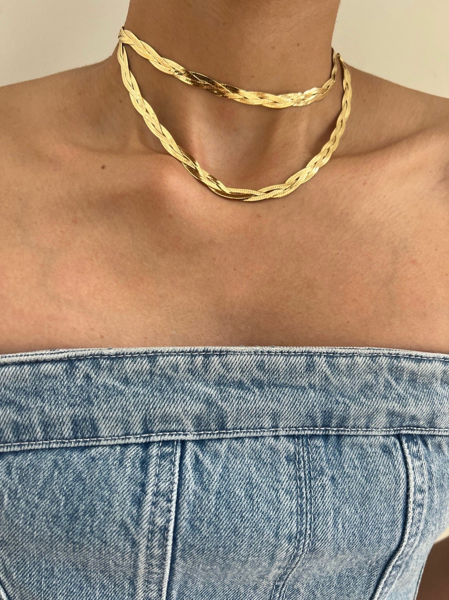 Jennifer Zeuner Francesca Necklace Gold Vermeil